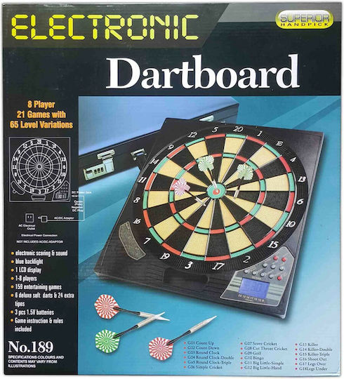 Perfectoys 289 Set mit elektronischem Ziel & Darts