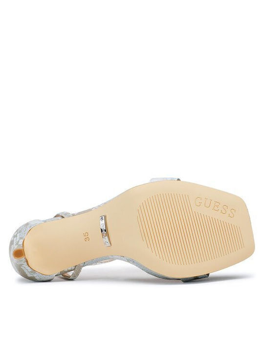 Leather Sandals Light Blue