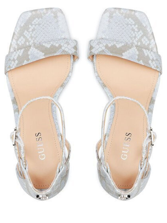 Leather Sandals Light Blue