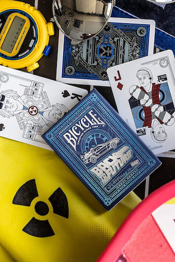 Bicycle Back to the Future Συλλεκτική Τράπουλα Πλαστική για Poker Μπλε