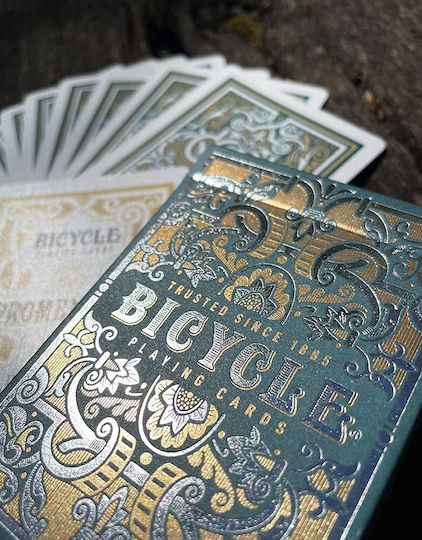 Bicycle Promenade Collectible Playing Cards Laminated Green