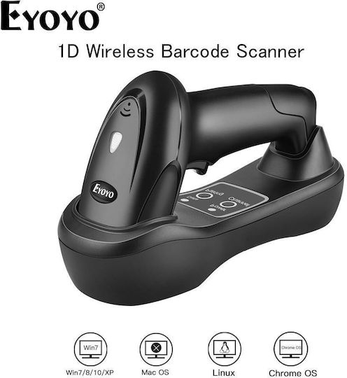 Eyoyo Eyoyo Scanner Χειρός Ασύρματο με Δυνατότητα Ανάγνωσης 1D Barcodes