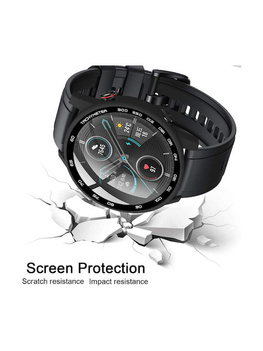 Tech-Protect Defense Plastikhülle in Schwarz Farbe für Honor Magic Watch 2 46mm