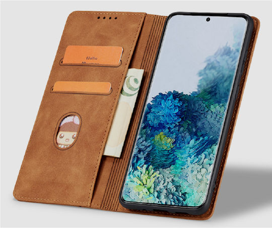 Bodycell Book Δερματίνης Καφέ (Realme GT 2 Pro)