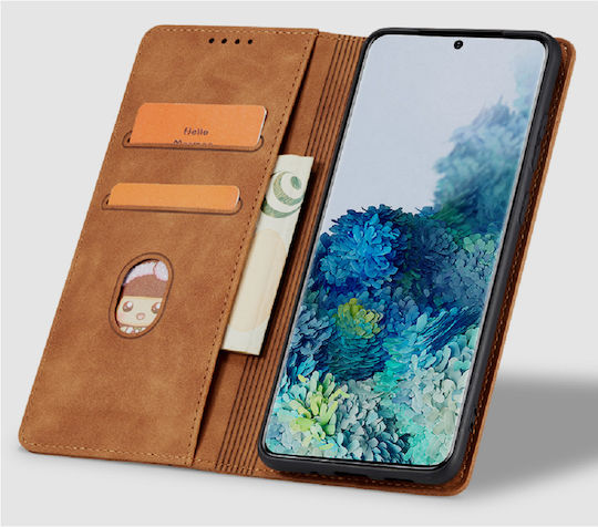 Book Δερματίνης Καφέ (Realme GT Neo 3T 5G)