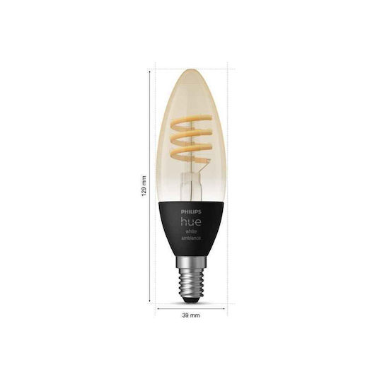 Philips Smart Λάμπες LED 4.6W για Ντουί E14 Ρυθμιζόμενο Λευκό 350lm Dimmable 2τμχ