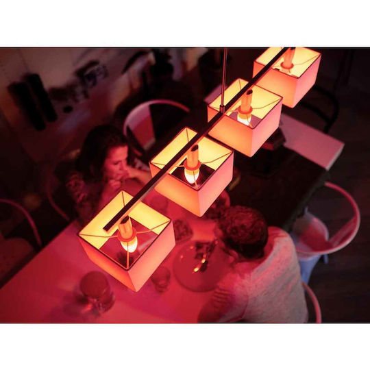 Philips Bec Smart LED 5.3W pentru Dulie E14 RGBW 470lm Reglabil în intensitate