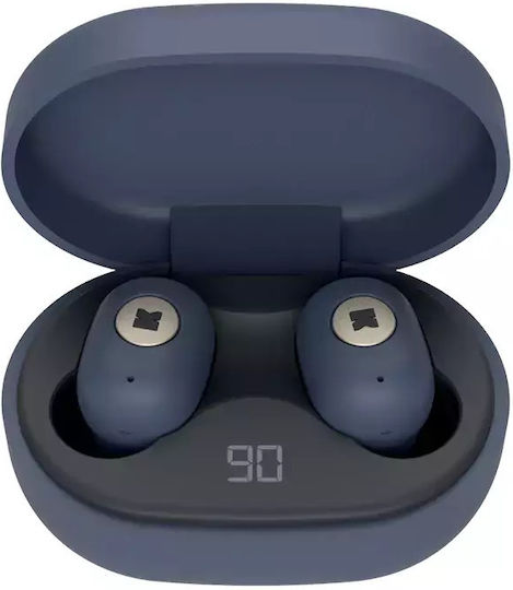 Kreafunk aBEAN In-ear Bluetooth Handsfree Ακουστικά με Θήκη Φόρτισης Μπλε