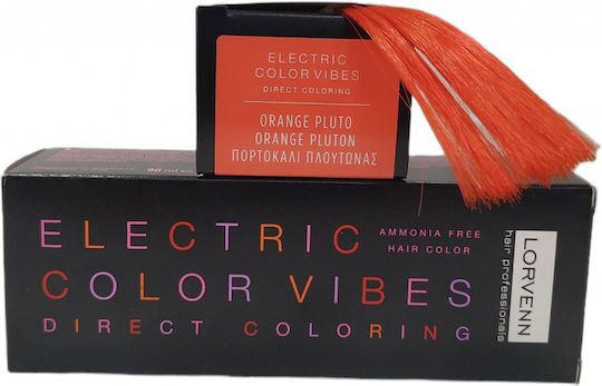 Lorvenn Electric Color Vibes Temporary Hair Dye No Ammonia Orange Pluto 90ml