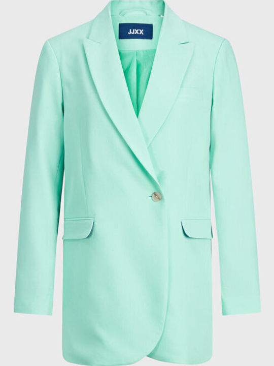 Jack & Jones Long Women's Blazer Turquoise