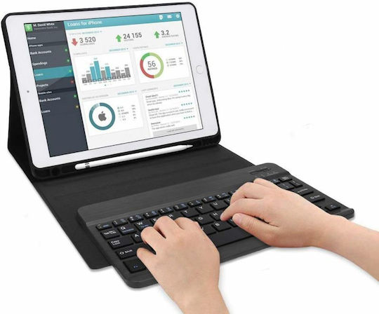 Tech-Protect SC PEN Flip Cover με Πληκτρολόγιο στα Αγγλικά US Ροζ (Galaxy Tab S6 Lite 10.4)