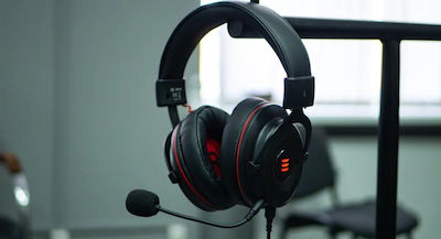 Eksa E900 Pro Über Ohr Gaming-Headset mit Verbindung 3,5mm / USB Schwarz