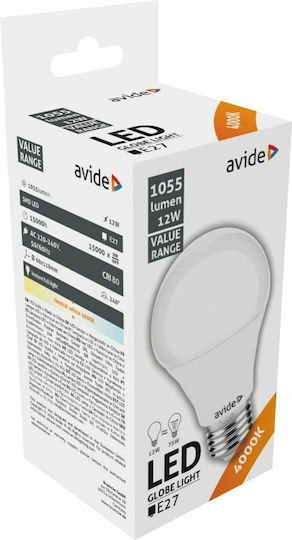 Avide ABBG27NW-12W LED Bulb 12W for Socket E27 Natural White 1055lm