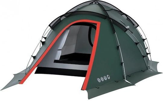 Husky Fighter Σκηνή Camping Igloo Πράσινη με Διπλό Πανί για 3 Άτομα 380x280x130εκ.