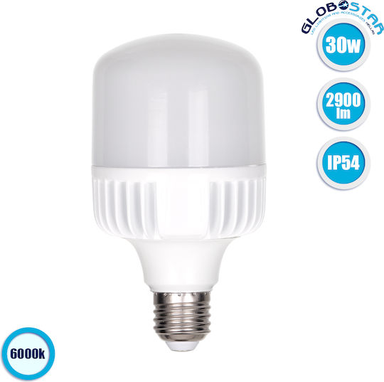 GloboStar Λάμπα LED 30W 150mm για Ντουί E27 Ψυχρό Λευκό 2900lm