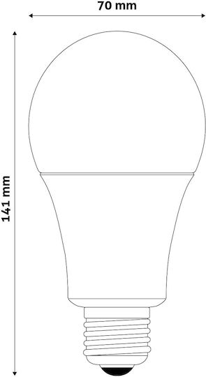 Avide ABBG27NW-18W Λάμπα LED 18W για Ντουί E27 Φυσικό Λευκό 1540lm