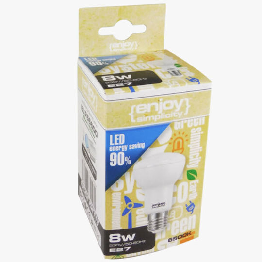Elvhx LED Bulb 5.4W for E27 Socket and R63 Shape Natural White 630lm