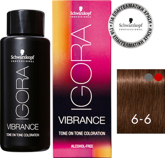 Schwarzkopf Igora Vibrance Temporary Hair Dye no Ammonia 6-6 Blonde Dark Maron 60ml