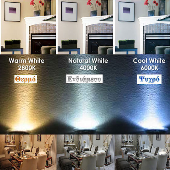 Adeleq LED Bulb 7W 86mm for Socket E14 and Shape R50 Natural White 700lm