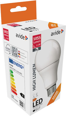 Avide Dimmable LED Bulb E27 A60 Natural White 1055lm 15.001.0956