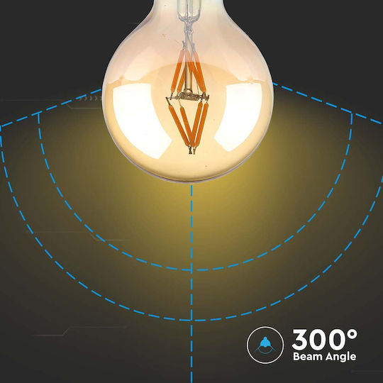 V-TAC LED крушка 4W 82mm за фасунга E27 и форма G80 Топло бяло 400лм