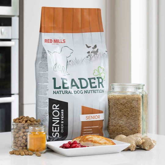 Connoly's Red Mills Leader Senior Medium 12kg Ξηρά Τροφή για Ηλικιωμένους Σκύλους Μεσαίων Φυλών με Καστανό Ρύζι και Κοτόπουλο