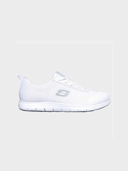 Skechers Ghenter-Bronaugh Παπούτσι Εργασίας Λευκό με Πιστοποίηση SR