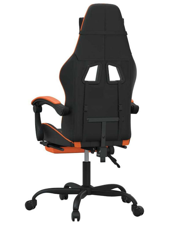 vidaXL 349609 Artificial Leather Gaming Chair with Footrest Orange