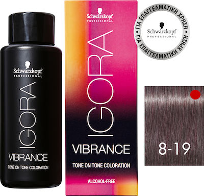 Schwarzkopf Igora Vibrance 8-19 Ξανθό Ανοιχτό Σαντρέ Βιολέ 60ml