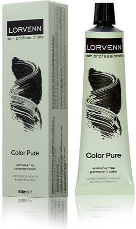 Lorvenn Color Pure Βαφή Μαλλιών Χωρίς Αμμωνία 1 Μαύρο Μπλε 50ml