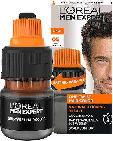 L'Oreal Paris Men Expert One Twist Βαφή Μαλλιών 05 Light Brown 50ml