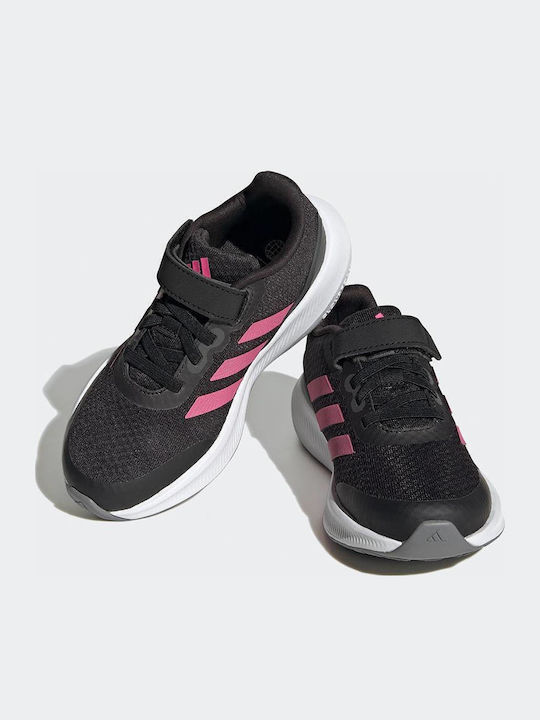 Runfalcon 3.0 El K Kids Sports Shoes Running with Hoop & Loop Closure Black