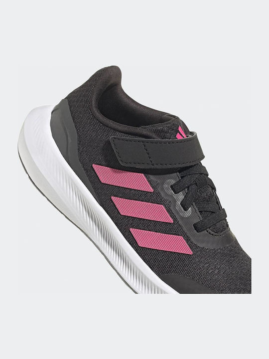 Runfalcon 3.0 El K Kids Sports Shoes Running with Hoop & Loop Closure Black