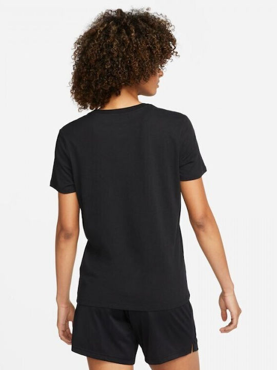 Nike Damen Sport T-Shirt Schwarz