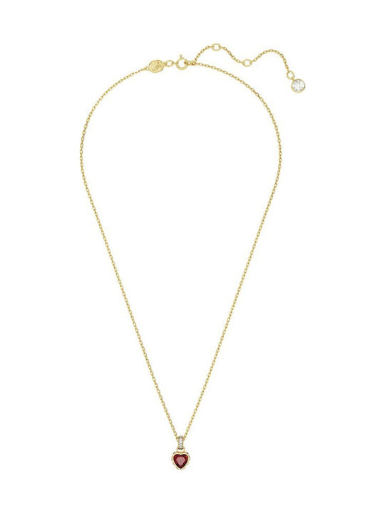 Stilla Colier cu Design Inimă Placat cu Aur cu Zircon 5648750