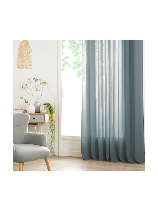 Atmosphera Curtain with Grommet Ana Blue 140x240cm