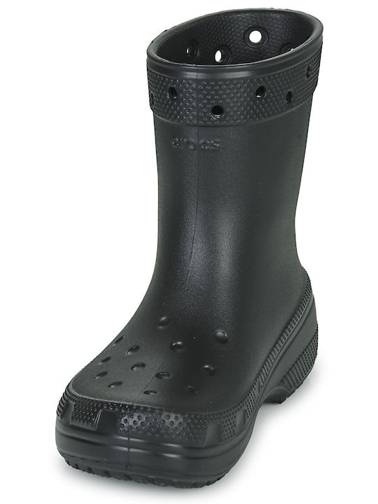 Women's Mid Heel Wellies Black