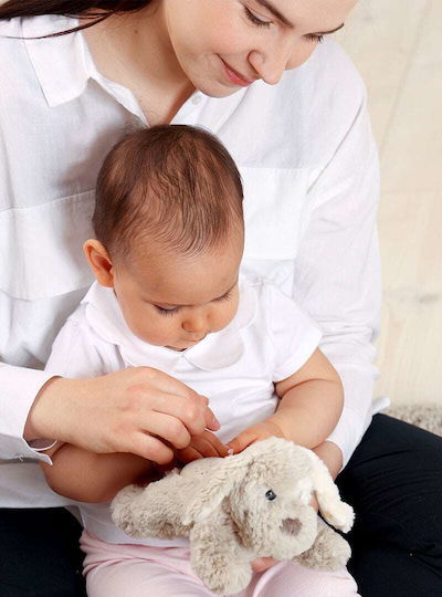 Cloud b Sleep Toy Dream Buddies - Patch Puppy made of Fabric with Lights for 0++ Months