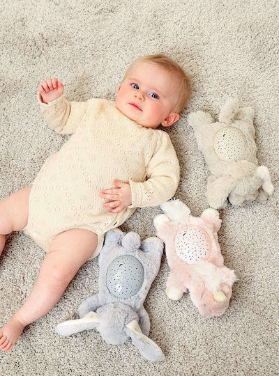 Cloud b Sleep Toy Dream Buddies - Patch Puppy made of Fabric with Lights for 0++ Months