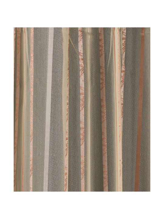 Silk Fashion Curtain with Pencil Pleat NX6104 Ivory 280x300cm