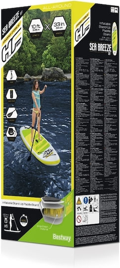 Bestway Hydro-Force Sea Breeze Inflatable SUP Board with Length 3.05m Multicolored