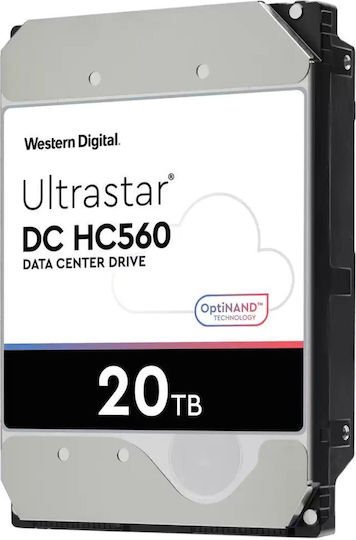 Western Digital Ultrastar DC HC560 SE 20TB HDD Σκληρός Δίσκος 3.5" SATA III 7200rpm με 512MB Cache για NAS / Server 0F38785