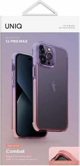 Uniq Combat Duo Back Cover Silicone Lilac (iPhone 14 Pro Max)