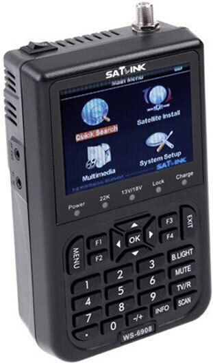 Satlink Electronical Signal Level Meter DVB-S with Screen WS-6908