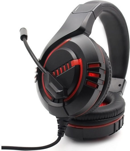 Komc M205 On Ear Căști Gaming Cu Conectivitate 3,5 Mm Roșii Pentru PS4