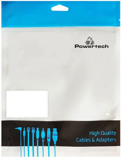 Powertech Regular USB 2.0 to micro USB Cable Μαύρο 3m (CAB-U009) 1τμχ