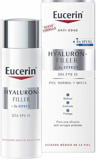 Eucerin Антистарееща Крем за Лице с SPF15 с Хиалуронова Киселина 50ml