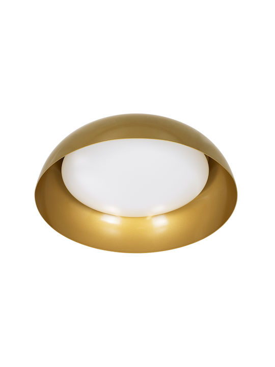 GloboStar Anatolia Ceiling Mount Light 43cm Gold with Integrated LED and Remote Control