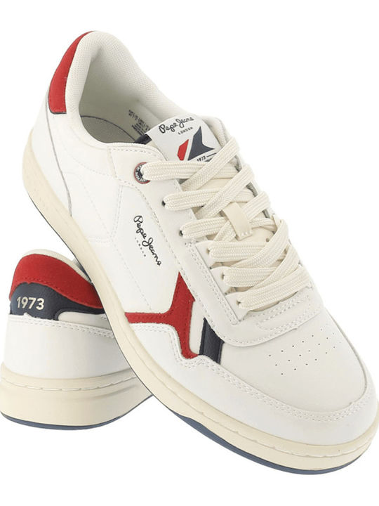 Pepe Jeans Kore Vintage Sneakers Λευκά