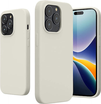 KWmobile Silicone Back Cover White (iPhone 14 Pro)